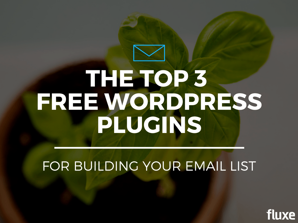 The Top 3 Free WordPress Plugins For Building Your Email List