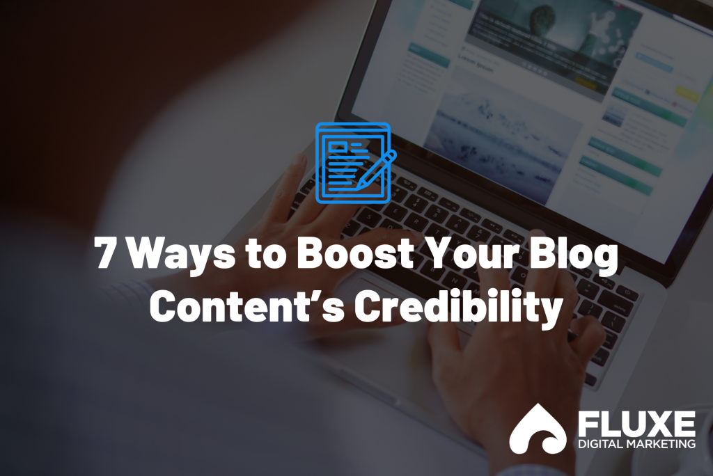 Person boosting their blog content’s credibility.