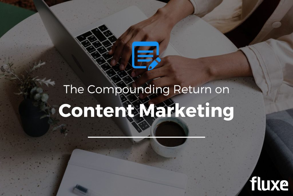 After learning about the power of compound marketing, a woman sits down to start a blog for her company.