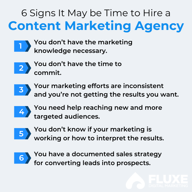 Infographic: 6 Signs It May be Time to Hire a Content Marketing Agency