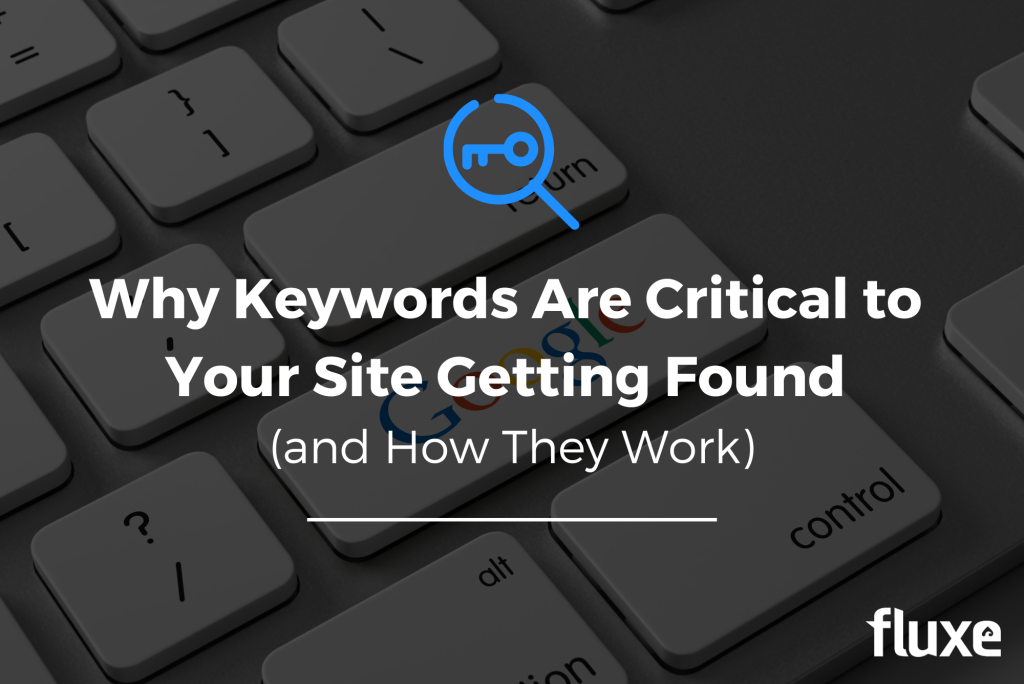 A keyboard with “Google” on one button representing why are keywords important for SEO.