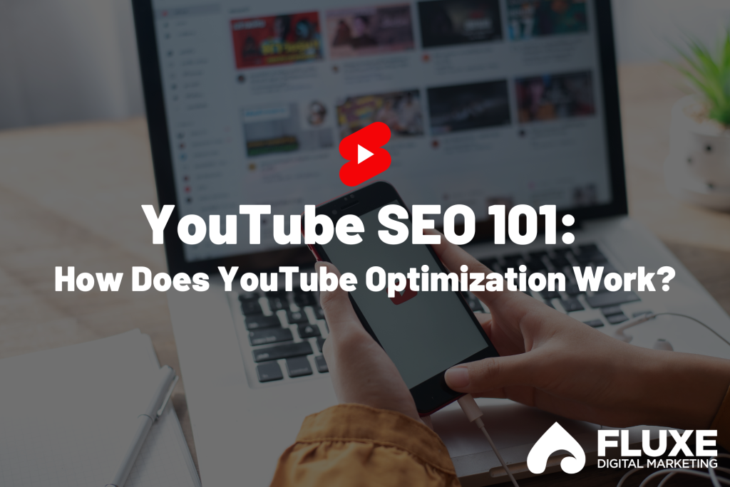 A marketing expert checks out her YouTube page after learning about YouTube SEO strategies.