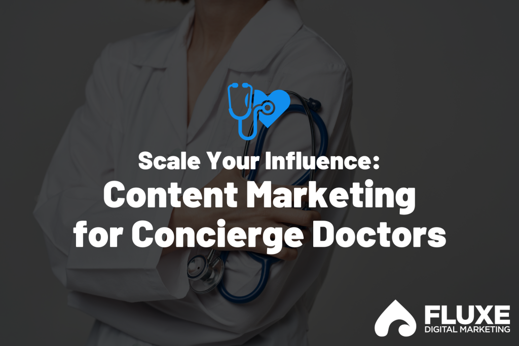 A doctor stands with their arms crossed, holding a stethoscope, symbolizing content marketing for doctors.